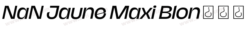 NaN Jaune Maxi Blon字体转换